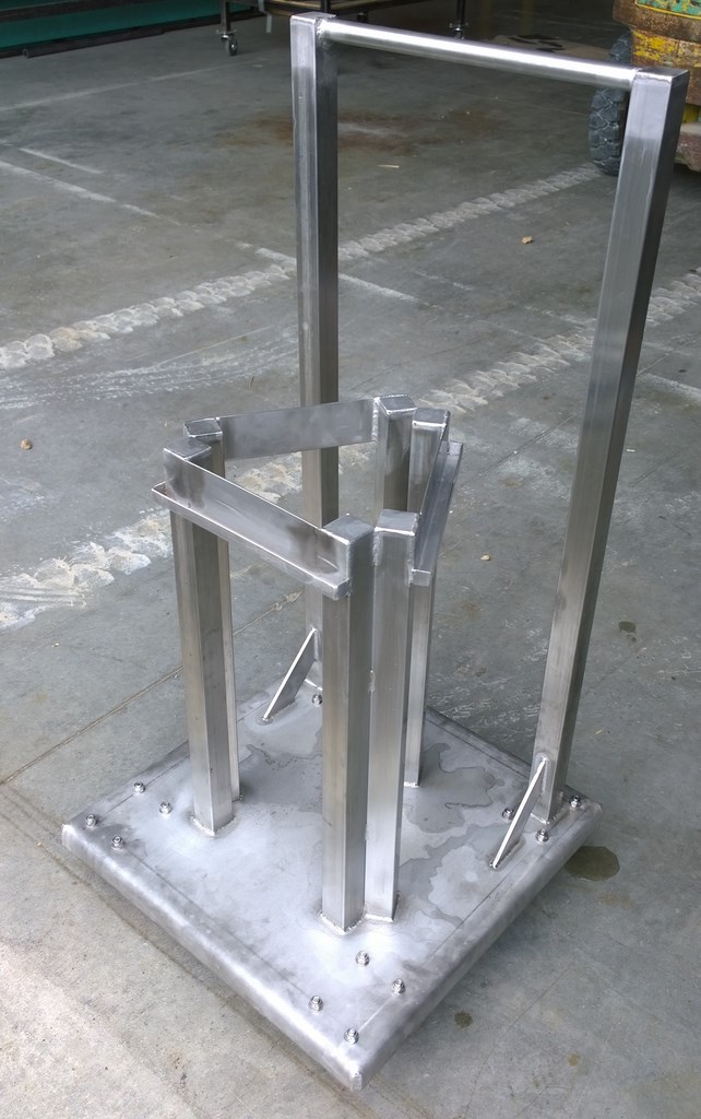 Chariot agro alimentaire Inox sur mesure.