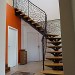 Escalier Limon central Balancé - Acier et bois - Epoxy
